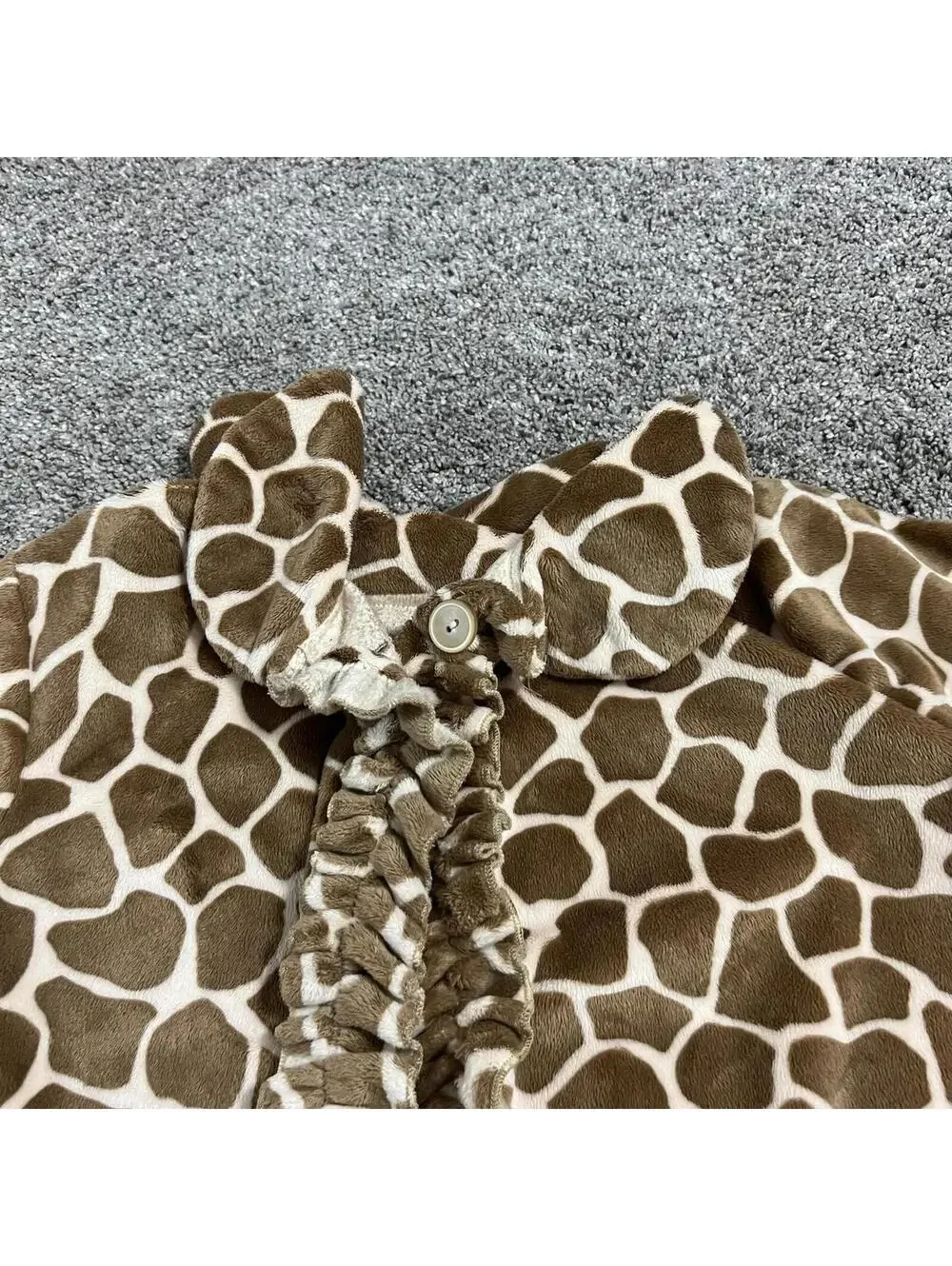 Lolly Wolly Doodle Girl's Youth Giraffe Fleece Jacket size 8